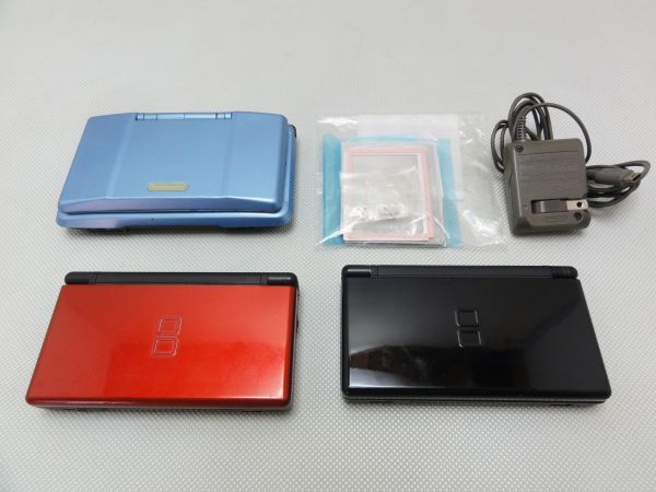 【ジャンク品】Nintendo/ニンテンドー/任天堂 ゲーム機《DS/DS Lite》3台まとめて※交換用部品付
