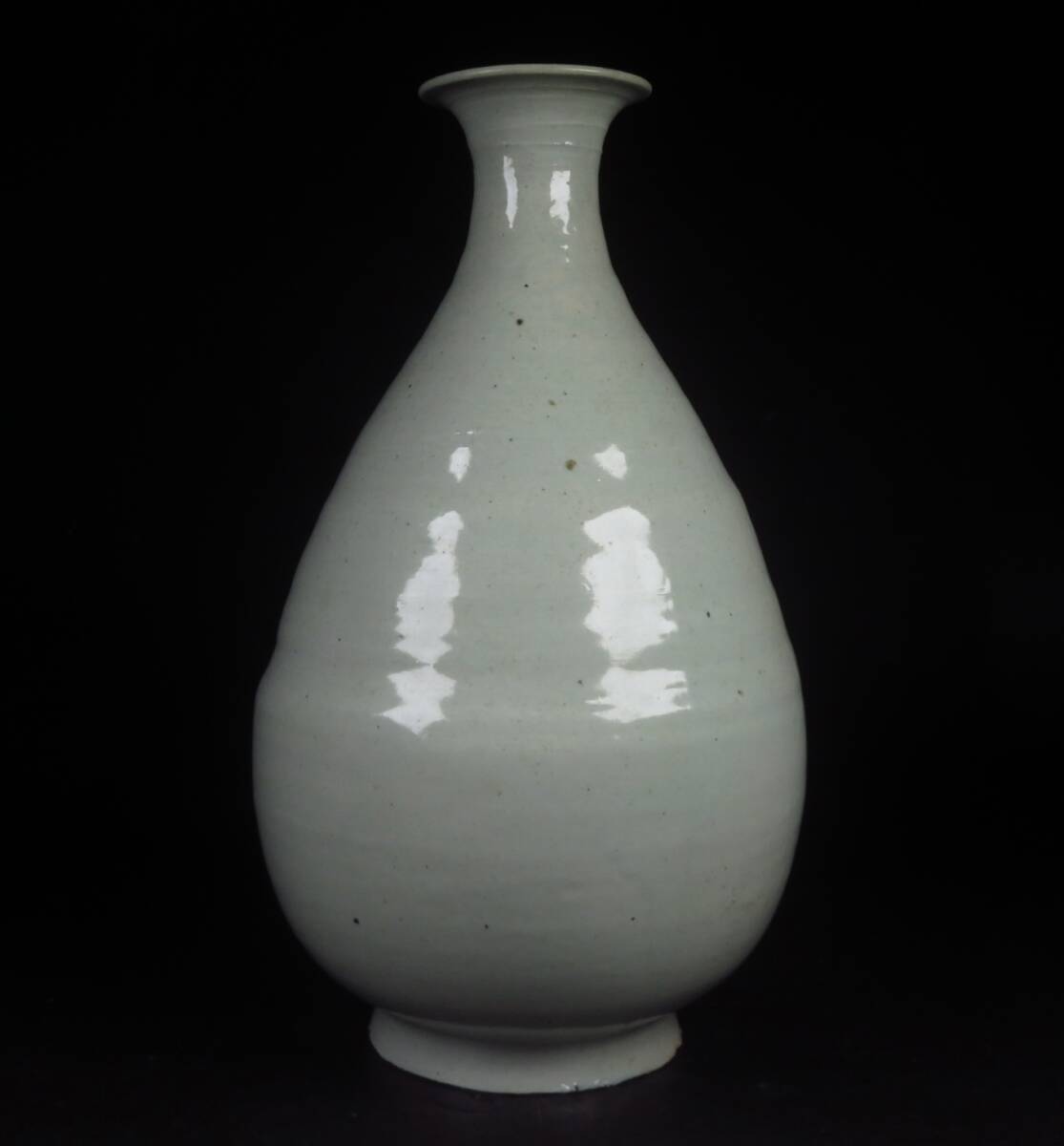 【SAKURAYA】コレクター所蔵品【李朝 白磁 壷】花瓶 壺 朝鮮古美術 古陶磁 箱 韓国 高麗 時代 時代物 骨董品 古美術品 高さ37cm