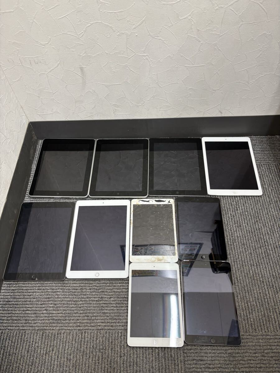 【f180】Apple iPad おまとめ 10台 iPad 第5世代 第3世代 第1世代 iPad Air iPad mini 3 iPad mini 2 アップル タブレット