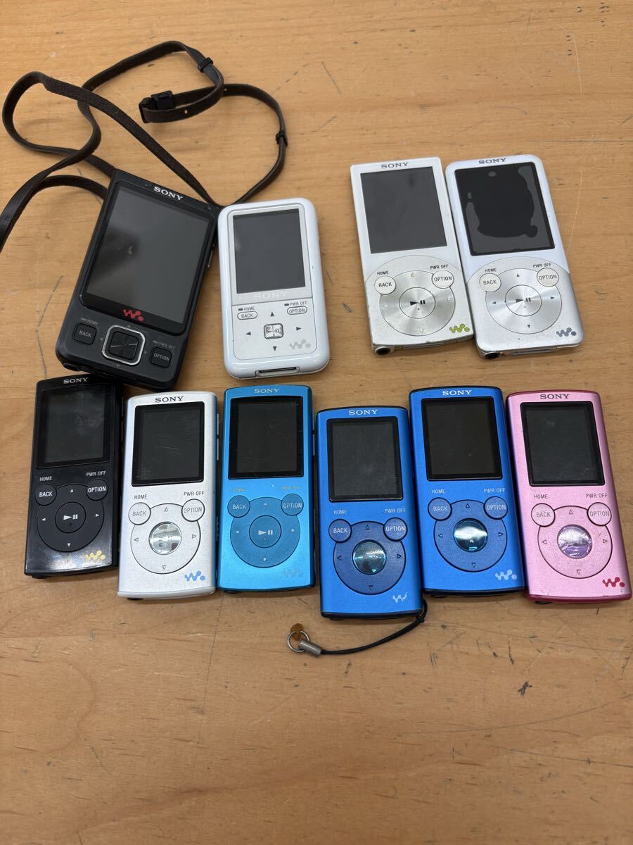 【f194】SONY ソニー WALKMAN ウォークマン おまとめ 10台 NW-S754 S716F S644 A919 E062 E063 E052 DIGITAL MEDIA PLAYER 