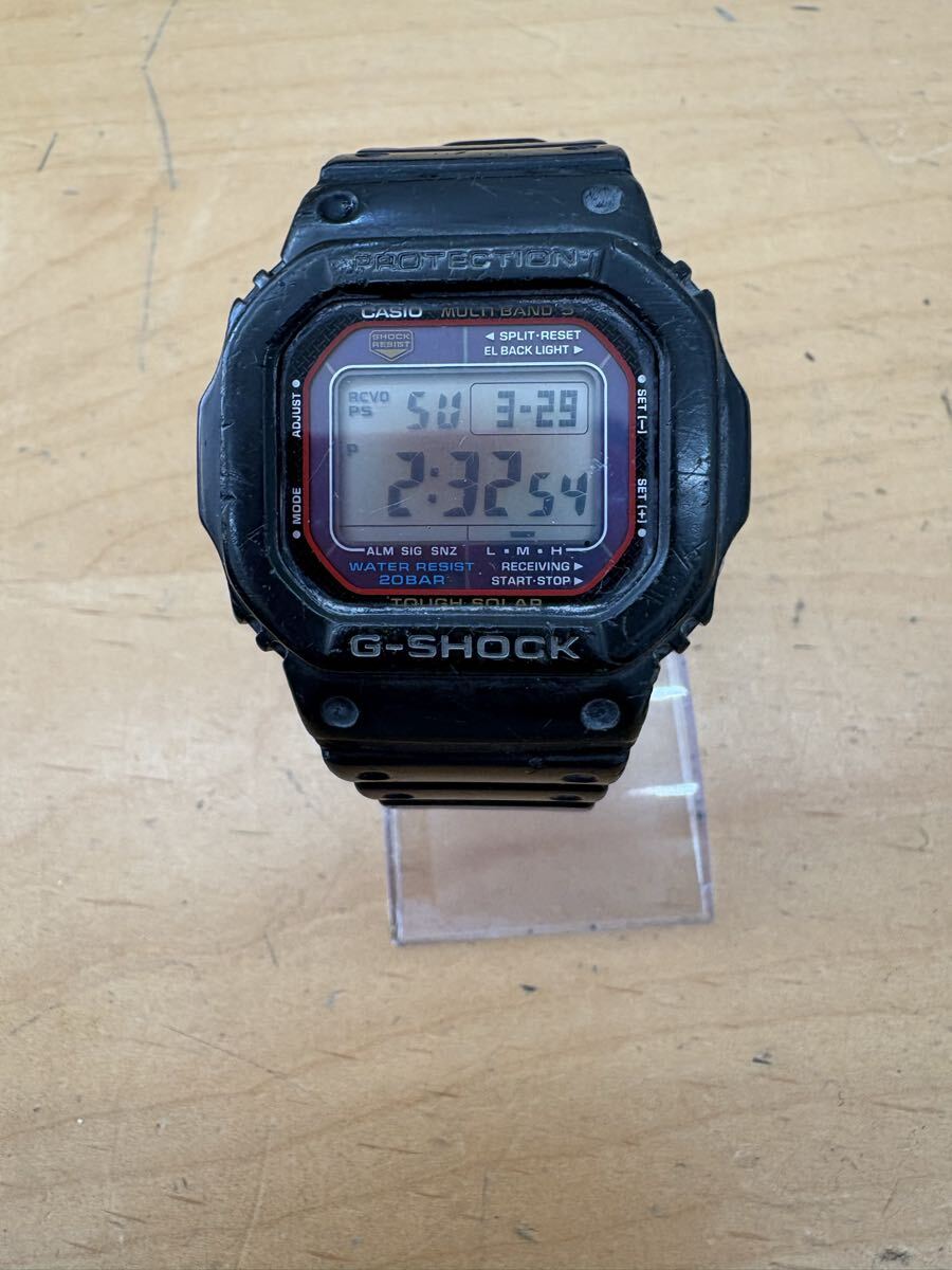 【f225】CASIO カシオ G-SHOCK GW-M5600 電波ソーラー デジタル 樹脂バンド スピード Tough Solar Multi Band 5 Digital Square Black 3063