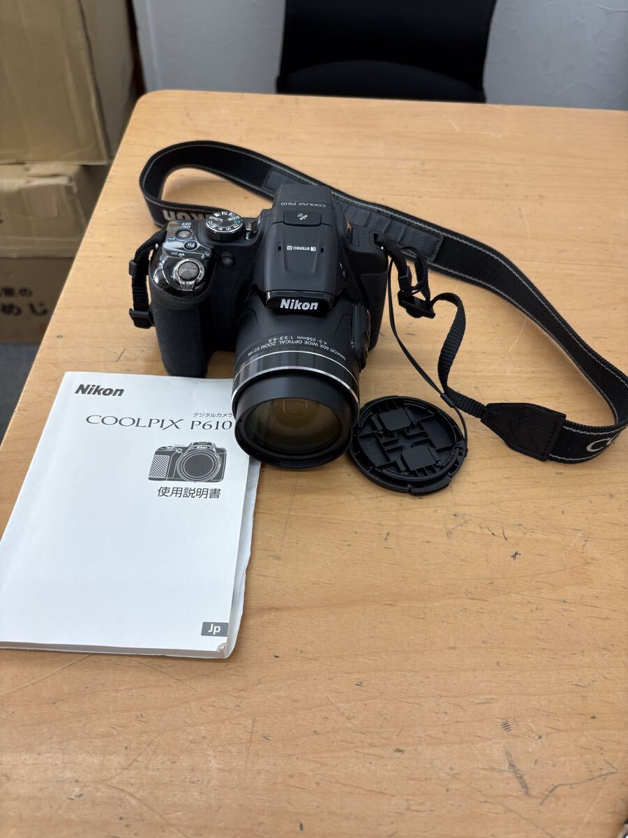 【f232】Nikon ニコン COOLPIX P610 光学60倍 4.3-258mm F3.3-6.5 VR Bridge Camera 60x Zoom 16MP Full HD Wi-Fi GPS Black Moon
