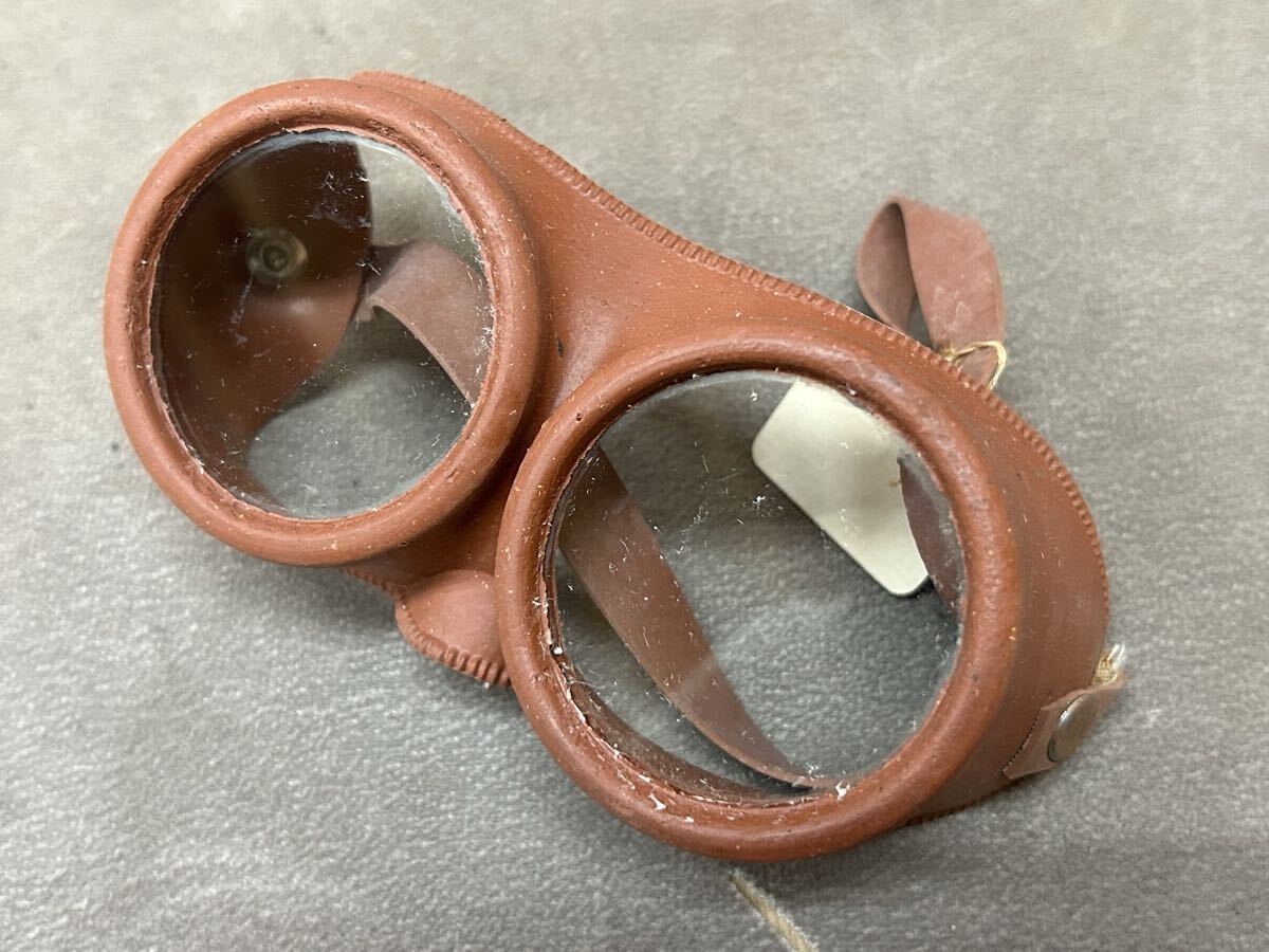 時代物 古いゴーグル 水中メガネ？ アンティーク ビンテージ レトロ 雑貨 コレクション ゴム 