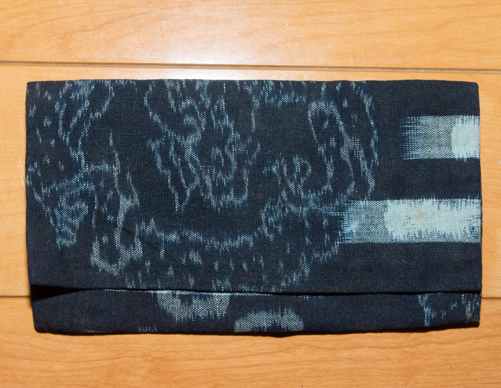 絵絣 龍 財布 懐紙入れ リメイク素材 古布 絣 アンティーク 茶道具