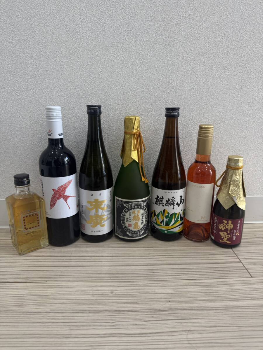【OM1456a】1円スタート お酒おまとめ まとめ 焼酎 国産酒 洋酒 果実酒 ワイン 赤 スピリッツ 純米大吟醸 未開栓品 