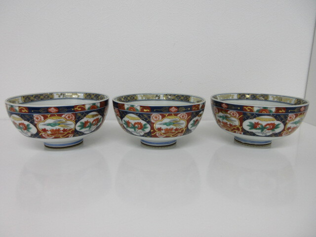 庫山窯 3点セット どんぶり 茶碗 食器 陶器 蓋茶碗 和食器 #3850