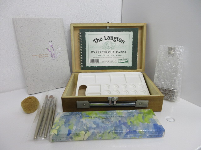 painting flower with water colour 花を描く水彩セット 木戸真亜子 kido maako 教則本付 初心者セット 絵 絵具 ＃3863-1