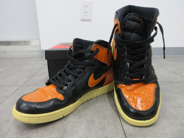 NIKE ナイキ AIR JORDAN 1 エアジョーダン RETRO HI OG 555088-028　サイズ28.5cm スニーカー オレンジ ブラック ＃4044