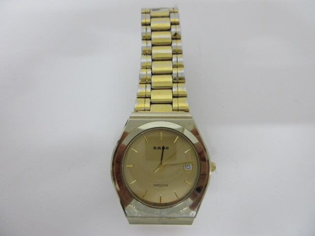 RADO DIASTAR ラドー ダイアスター デイト クォーツ 113.9519.3 ゴールドカラー 不動 現状品 ♯4134