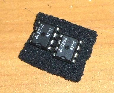 オペアンプ 三菱 M5238P 2個 (4)、未使用品