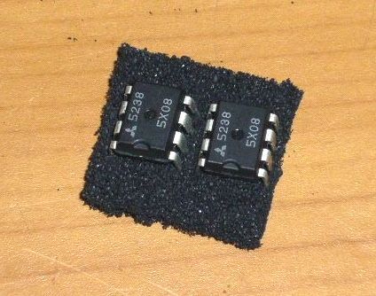 オペアンプ 三菱 M5238P 2個 (2)、未使用品