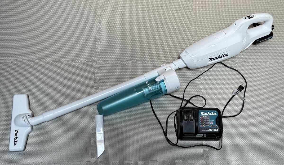 ◆makita◆充電式クリーナー◆CL107FDSHW◆コードレスクリーナー◆マキタ◆掃除機◆バッテリー◆BL1015◆DC10SA◆通電動作確認済み◆