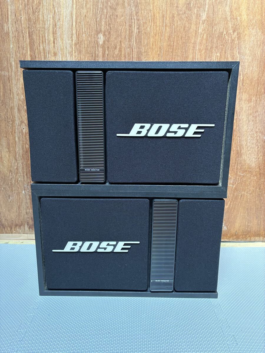 ◆BOSE◆301MUSIC MONITOR-II◆301MMⅡ◆スピーカーシステム◆コーン型◆ウーハー◆トゥイーター◆ブラック◆ボーズ◆コンポ◆音出しOK◆
