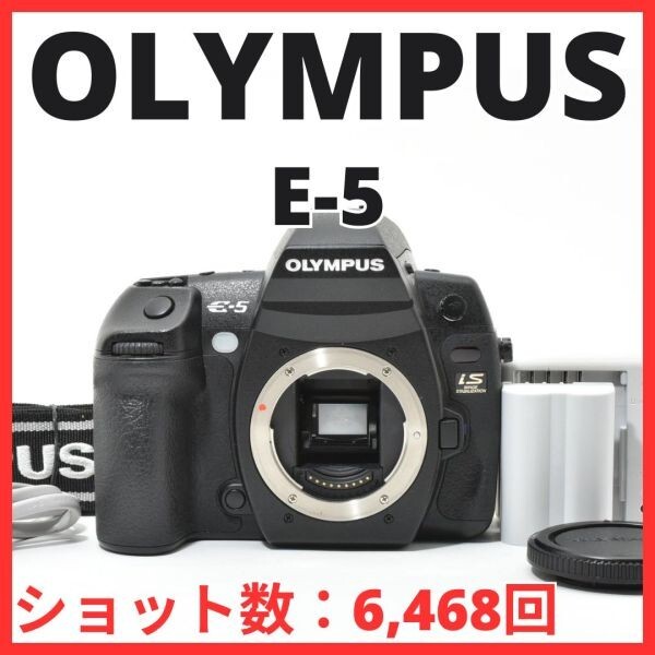 C30[7529A]40★極美品★ オリンパス OLYMPUS E-5 ボディ 【ショット数 6,468回】