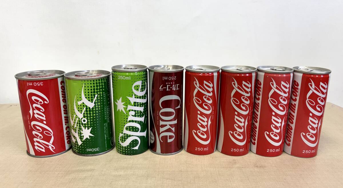 ツSZ-69 まとめ売り 未開封 コカコーラ スプライト レトロ 缶 350ml 250ml Coca-Cola sprite 昭和レトロ レトロ缶