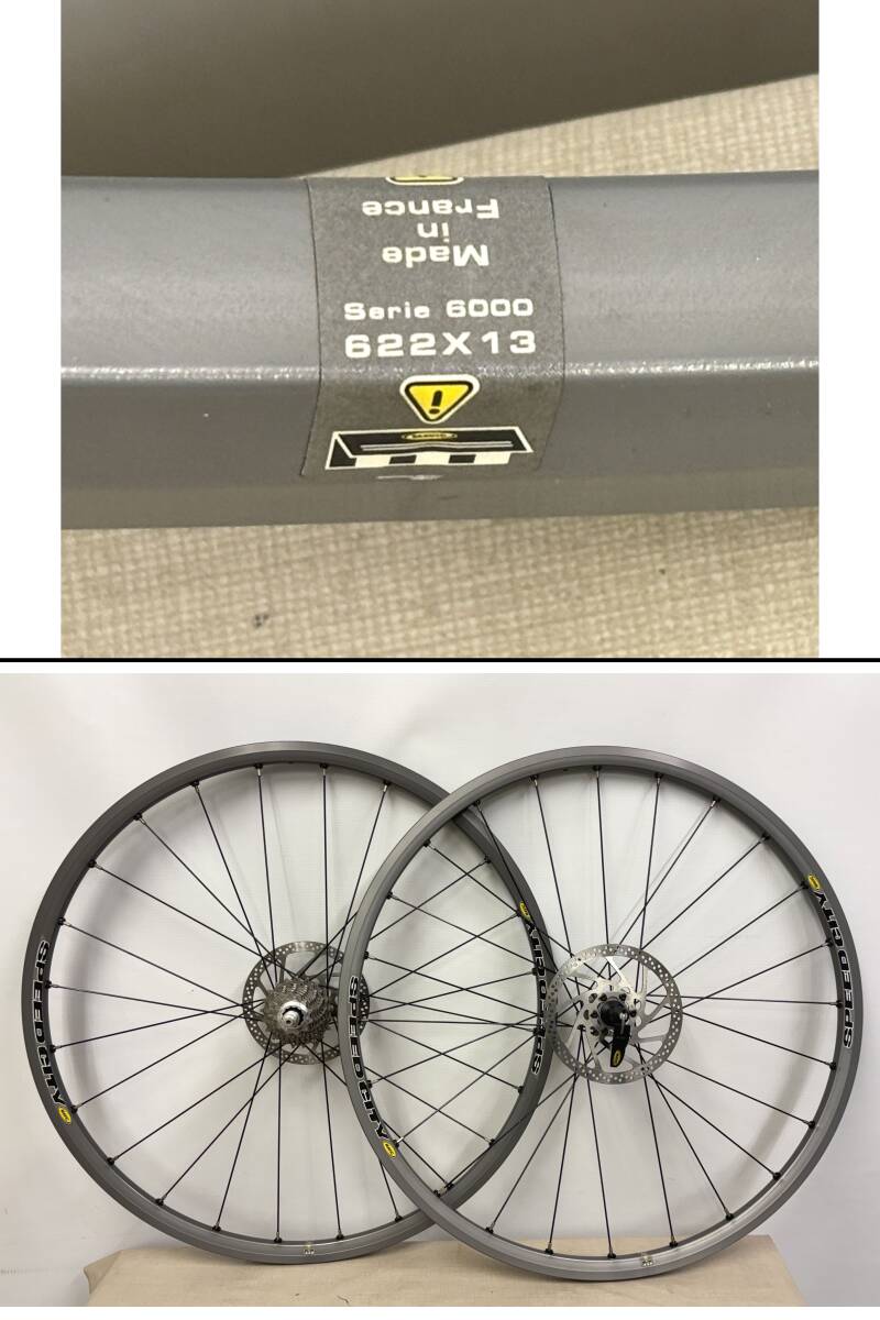 D-481/MAVIC SPEEDCITY series 6000 622 x 13 ホイール + SHIMANO DURA-ACE CS-7700 スプロケット /現状品/自転車 パーツ