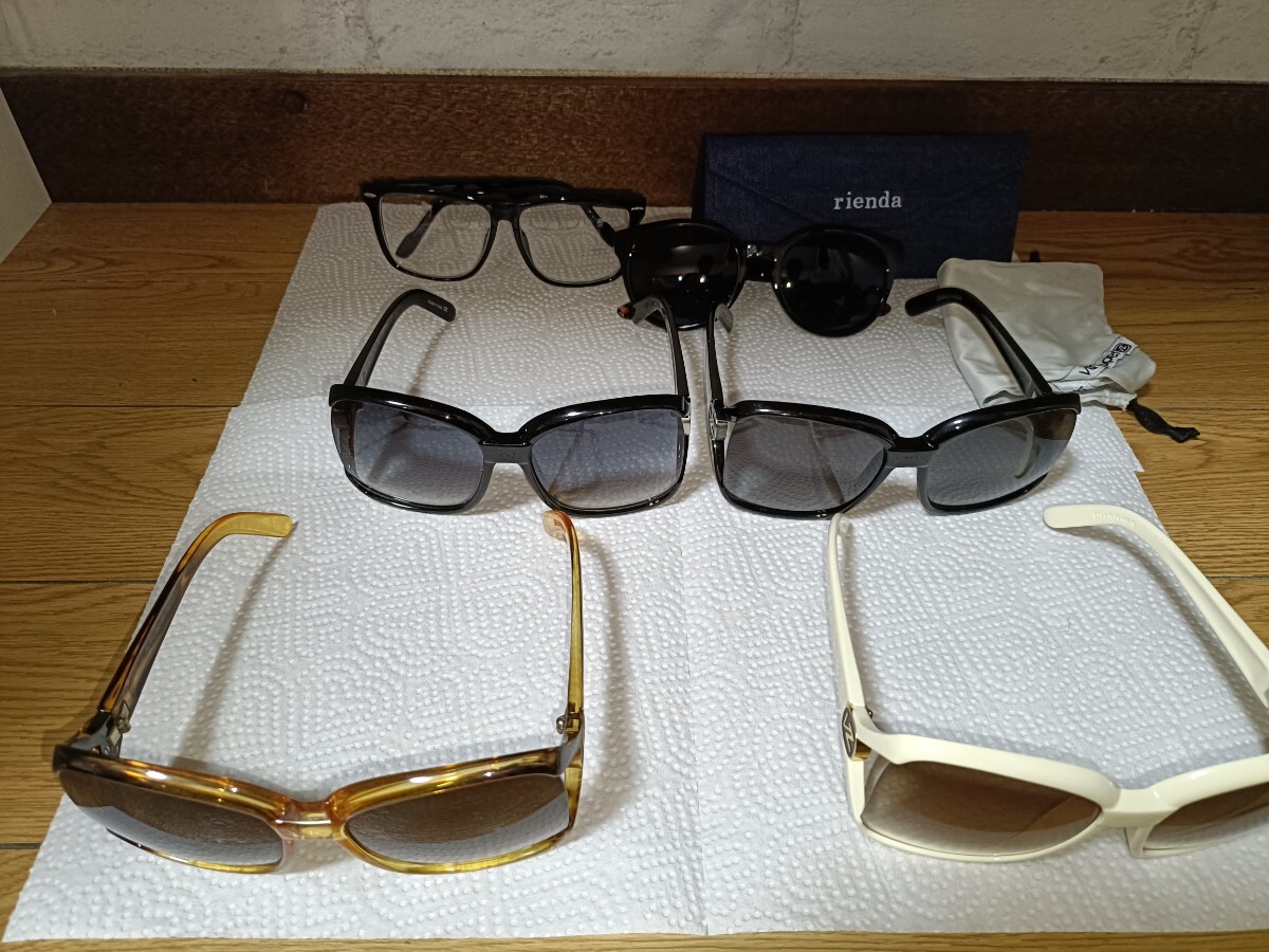★【セット売り】VONZIPPER DHARMA サングラス 6点／VONZIPPER DHARMA白・金・黒×2／rienda.ノンブランド/中古現状