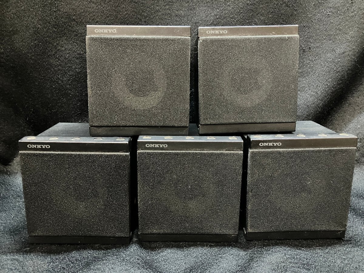 26A054 送料無料 ONKYO オンキョー GXW5.1S 5個セット 5.1ch サラウンドスピーカー 小型スピーカー 動作音出し未確認 保管品 ジャンク扱い