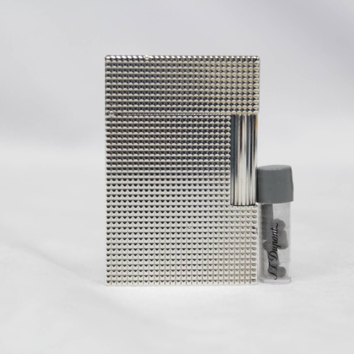 S.T Dupont デュポン ギャッツビー ガスライター ローラー シルバー 喫煙具 着火確認済み フリント付属 喫煙グッズ 現状品 2602-N0078M(NT)