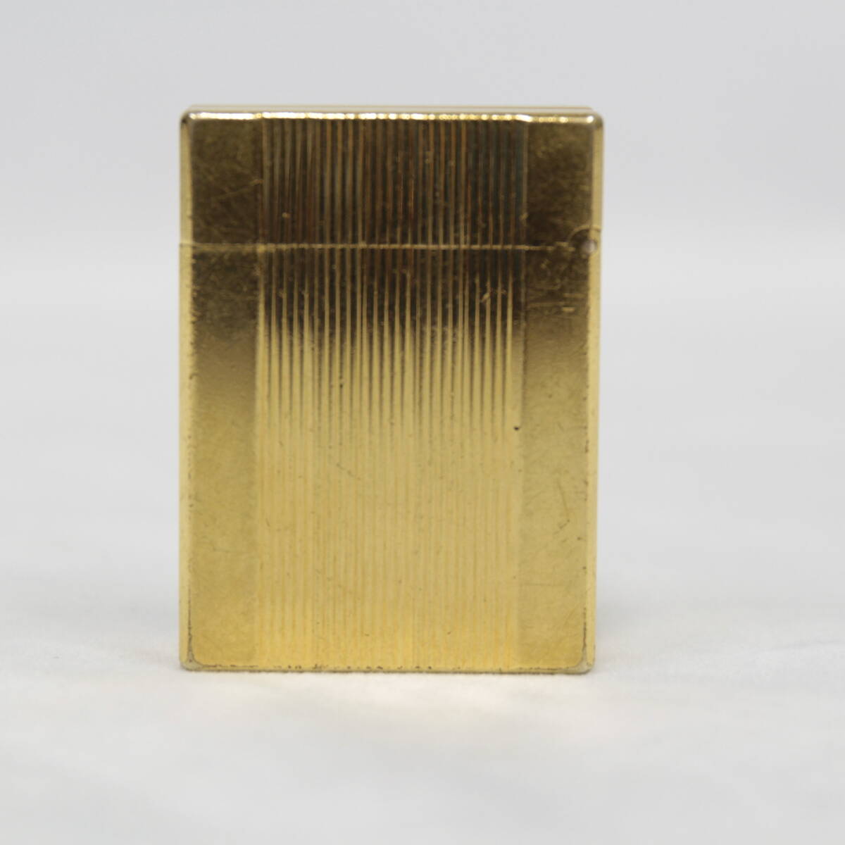 S.T. Dupont デュポン ショート ローラー ガスライター ゴールド 火花確認済 喫煙具 喫煙グッズ 現状品 2511-K0037M(NT)
