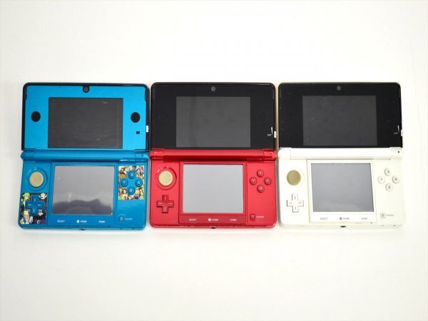 KM756●ジャンクまとめて!!●任天堂 ニンテンドー 3DS　本体 CTR-001　3台セット