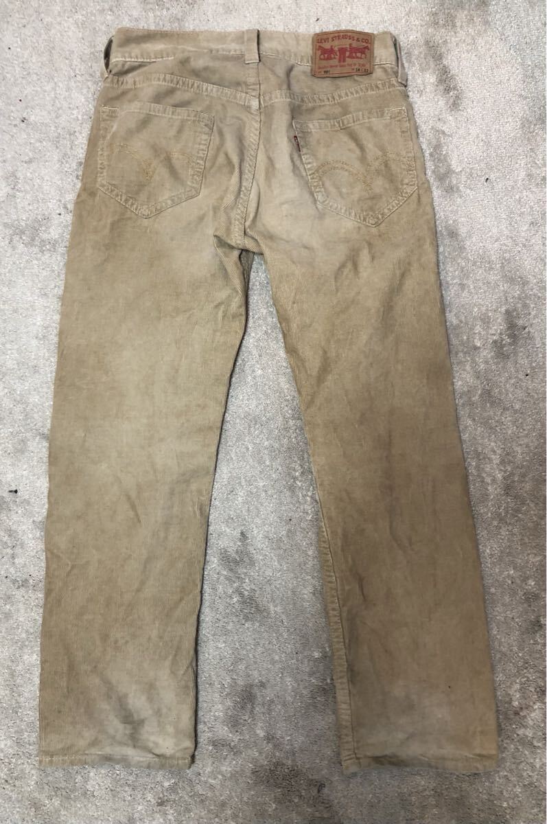 Levi's リーバイスジャパン・LOT:901 ベージュ系コーデュロイ 2003年7月 中国製 34インチ・ボタンフライ