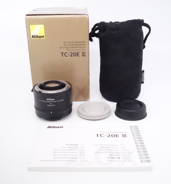 【美品】Nikon ニコン AF-S テレコンバーター TELECONVERTER TC-20E III [6N0306]