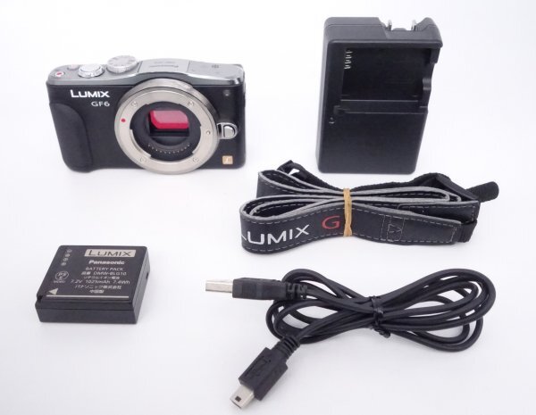 【極上品】パナソニック Panasonic ミラーレス一眼 GF6 ボディ ブラック DMC-GF6-K [W2602050A]