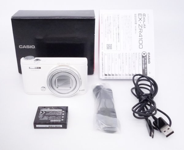 【極上品】カシオ CASIO デジタルカメラ EXILIM EX-ZR4100 ホワイト [W2603020A]