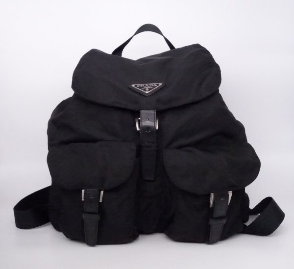 PRADA プラダ ナイロンリュック B2811 2811F ブラック 黒 ビンテージ ヴィンテージ 【W2603013M】