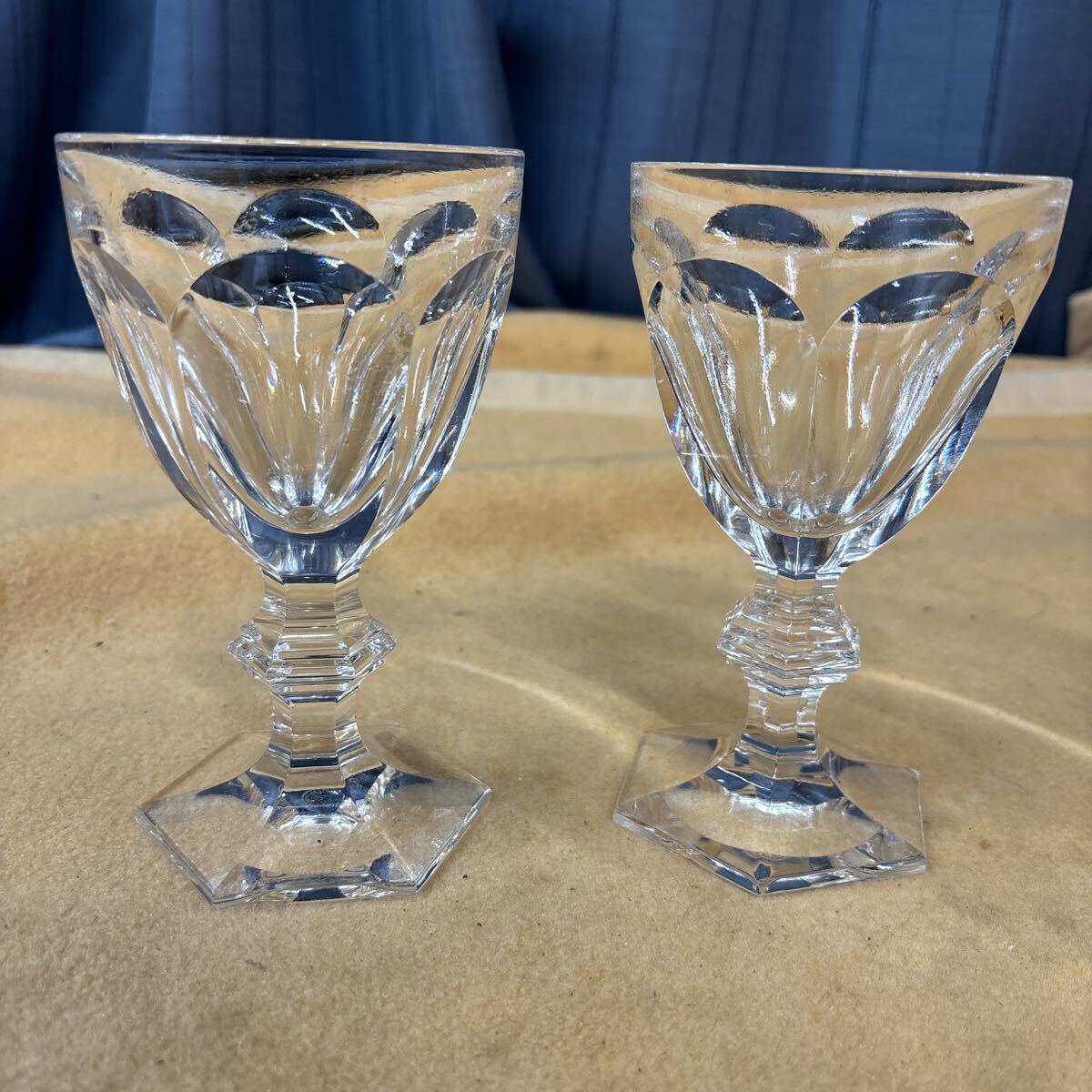 バカラ　Baccarat アルクール　ワイングラス　コレクション　保管品　中古　クリスタルガラス ペア　武56