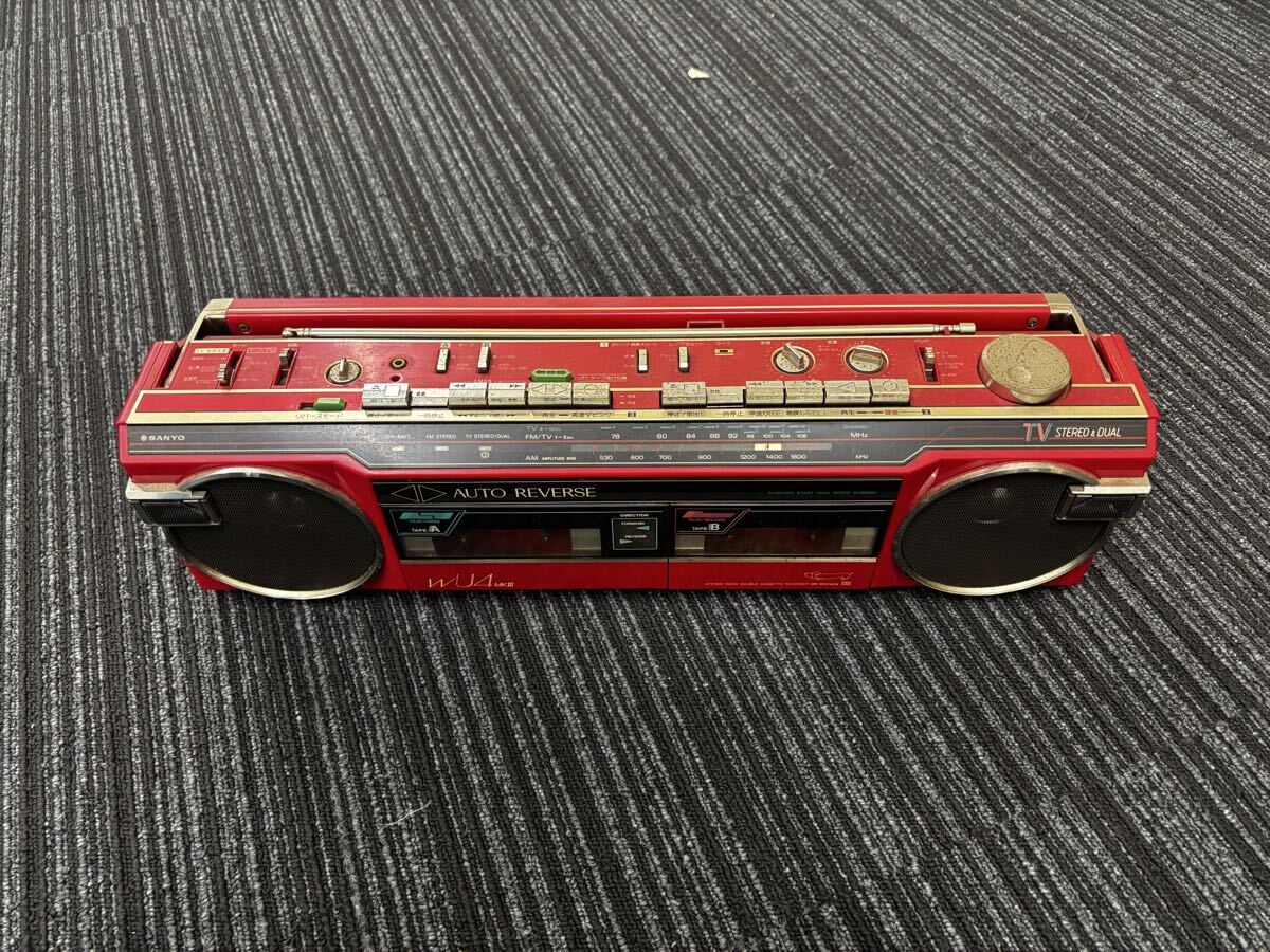 SANYO 三洋 ラジカセ レッド 赤 MR-WU4MKⅢ