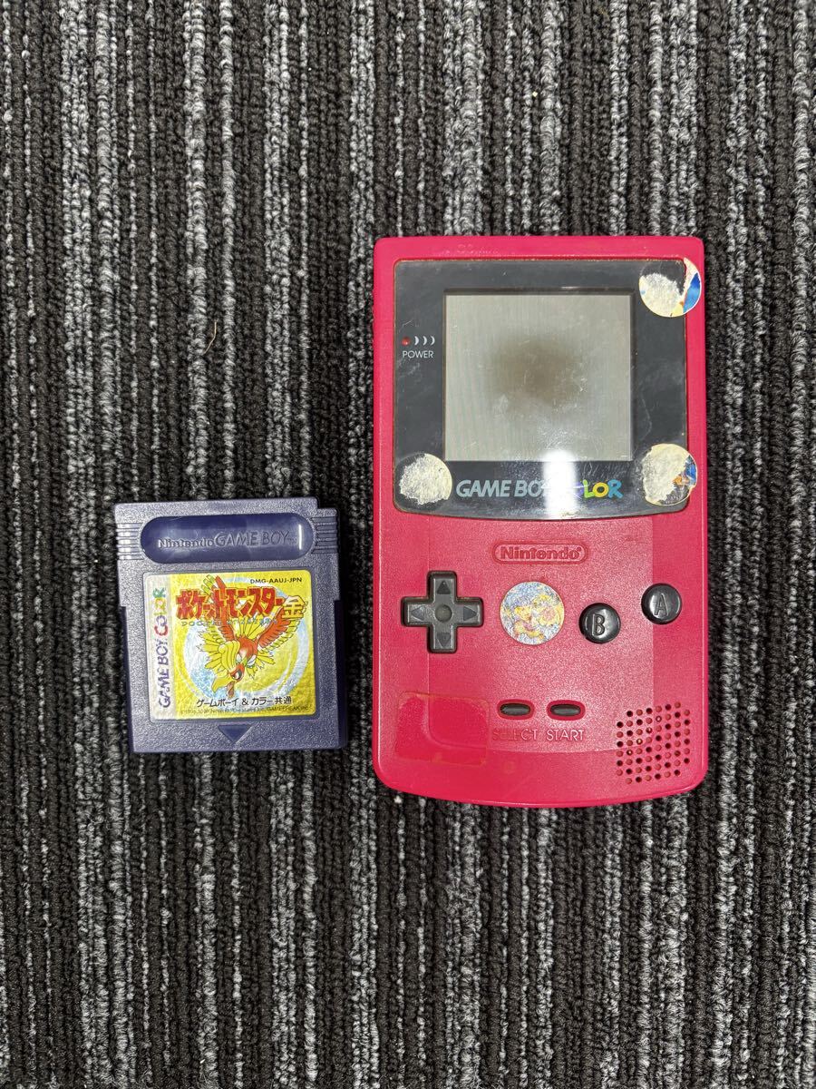 Nintendo ニンテンドー ゲームボーイカラー レッド 通電未確認