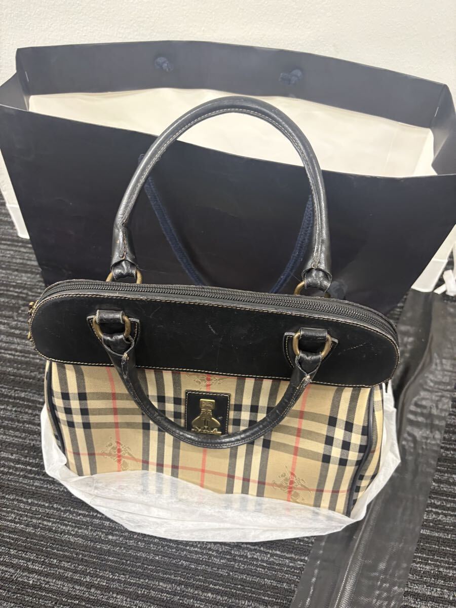 バーバリー ノバチェック ハンドバッグ