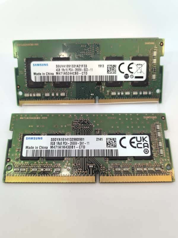 ■サムスン 8GB×1枚 4GB×1枚=12GB PC4-2666V DDR4 ノートPCメモリ 2枚セット ref 2026030607 ■