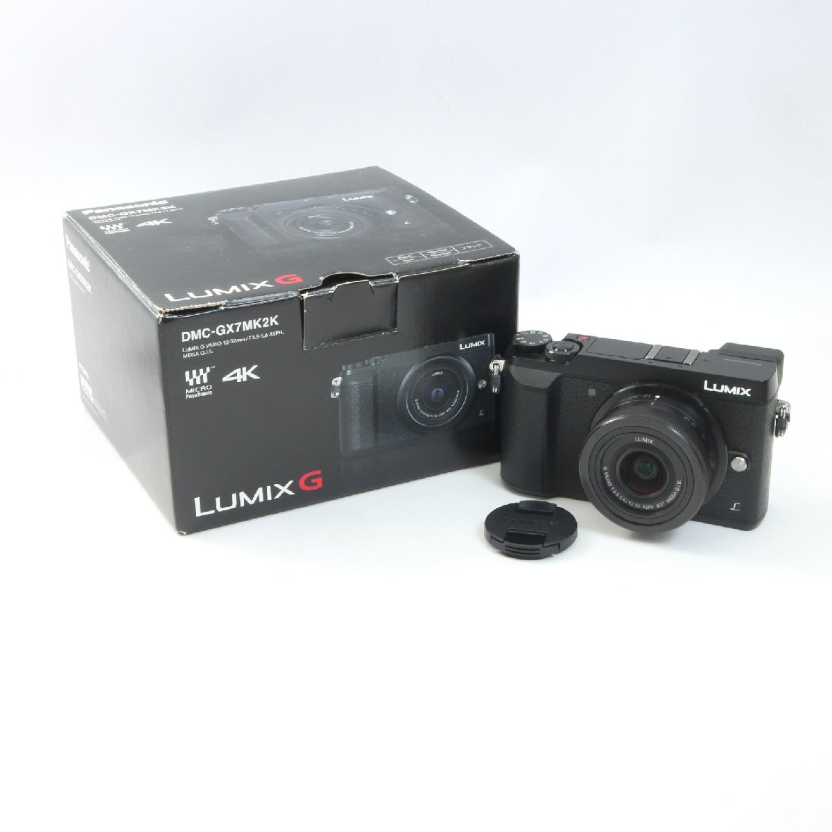 Panasonic パナソニック LUMIX DMC-GX7MK2 + G VARIO 12-32mm F3.5-5.6 標準レンズキット 【シャッター数8750回】