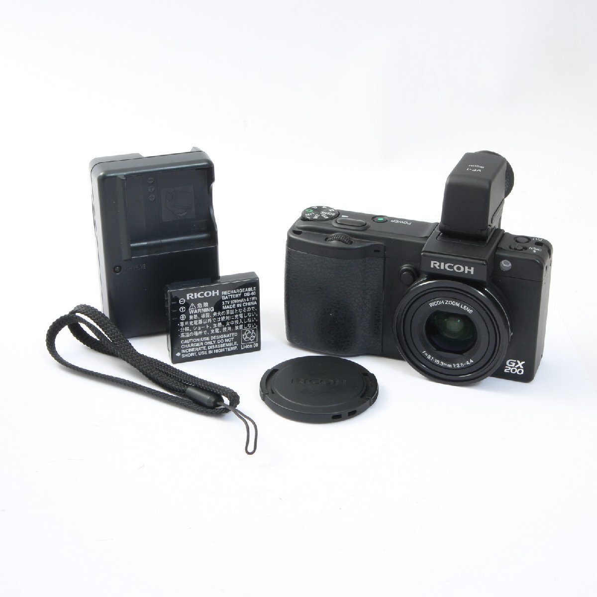 RICOH リコー Caplio GX200 + VF-1 コンパクトデジタルカメラ 【シャッター数550回】