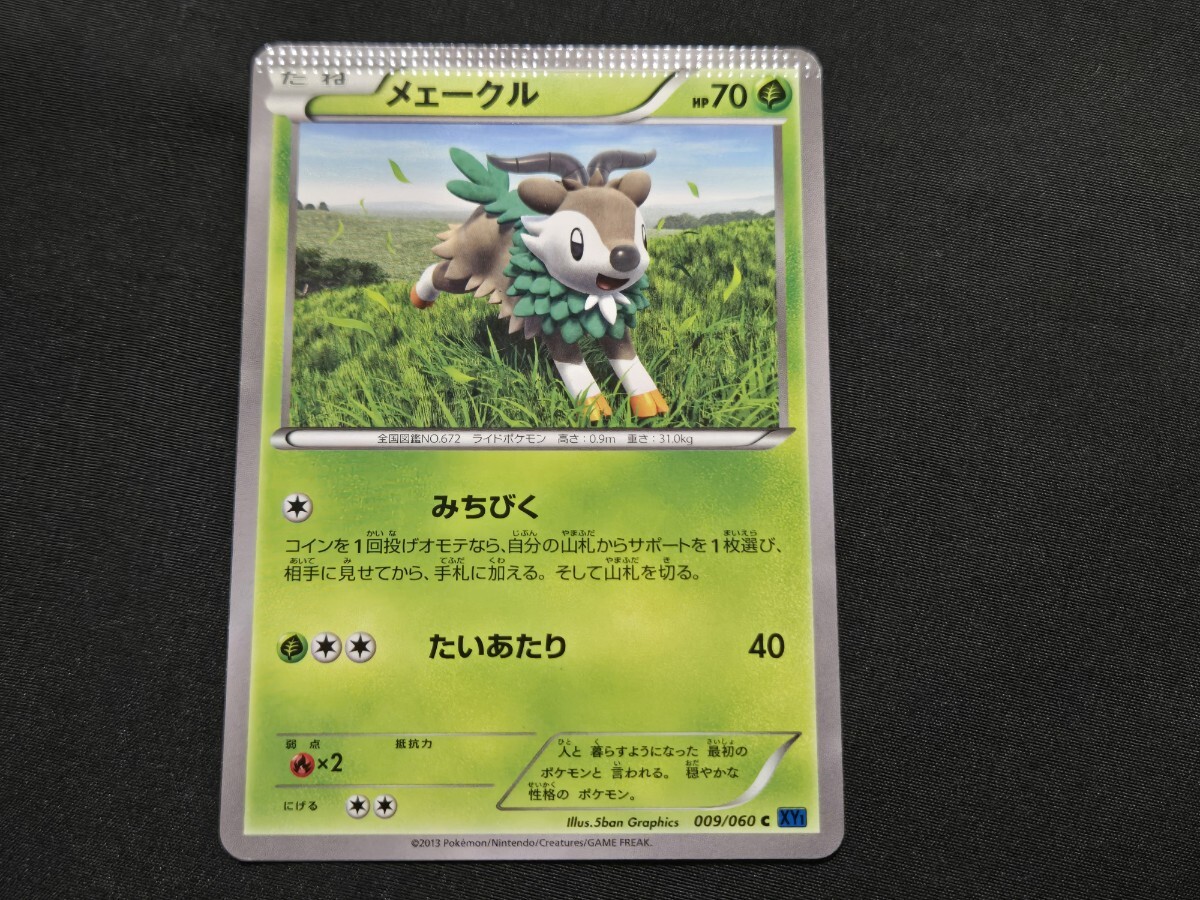 希少 ポケモン カード メェークル XY ノーマル 2013年【パック挟み込み】(エラーカード)