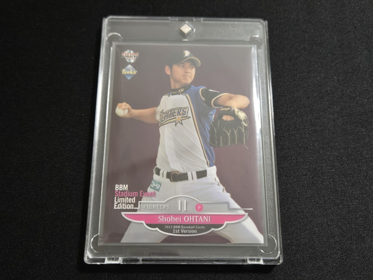 希少 大谷翔平 BBM 2013 1st Version ルーキー カード SL07 P / スタジアムイベント Stadium Event Limited Edition RC