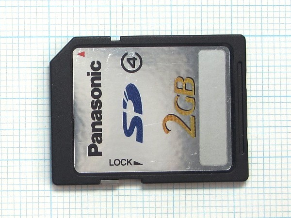 ★Panasonic ＳＤメモリーカード ２ＧＢ 中古 ★送料８５円・１８５円