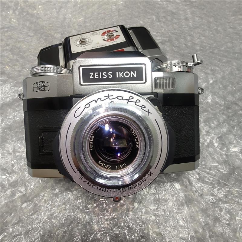 #3174A ZEISS IKON CONTAFLEX SUPER 付属品有 ツァイス イコン コンタフレックス スーパー GERMANY 現状品 動作未確認 レトロ アンティーク