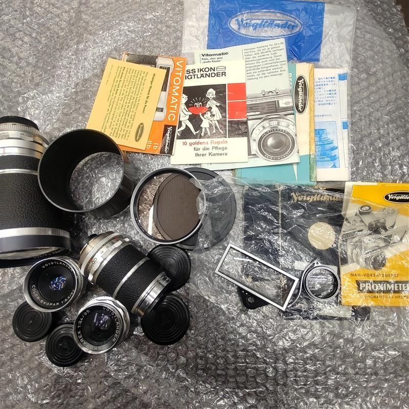 #3183B Voigtlander レンズ 付属品まとめ Super Dynarex Color Skopar Skoparex フォクトレンダー 現状品 動作未確認 レトロ アンティーク