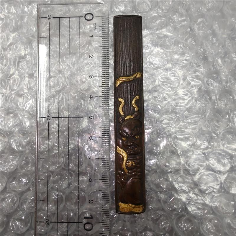 #3259 刀装具　江戸～明治　銅製　小柄　柄　(検/小柄/刀/拵) 現状品 骨董品 時代物 アンティーク 