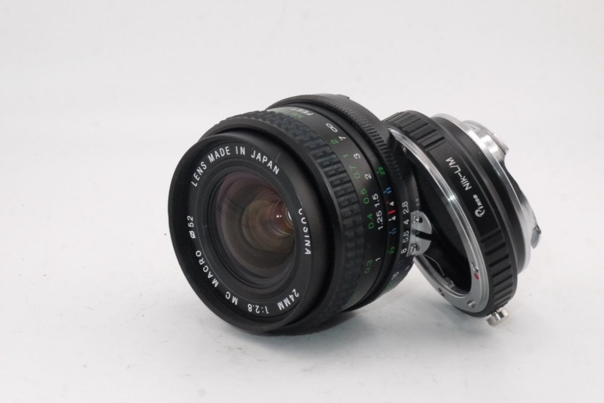 ★実用良品★コシナ COSINA 24mm F2.8 MC MACRO ニコンマウント ★Nik-L/Mアダプター付き★ #2319 #0561
