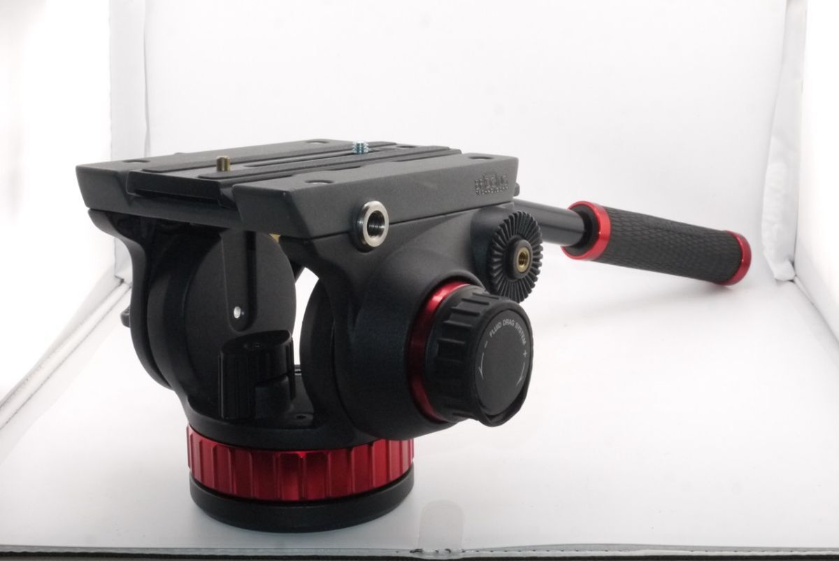 ★良品★マンフロット MANFROTTO MVH502AH プロフルードビデオ雲台 フラットベース #2390 #0066