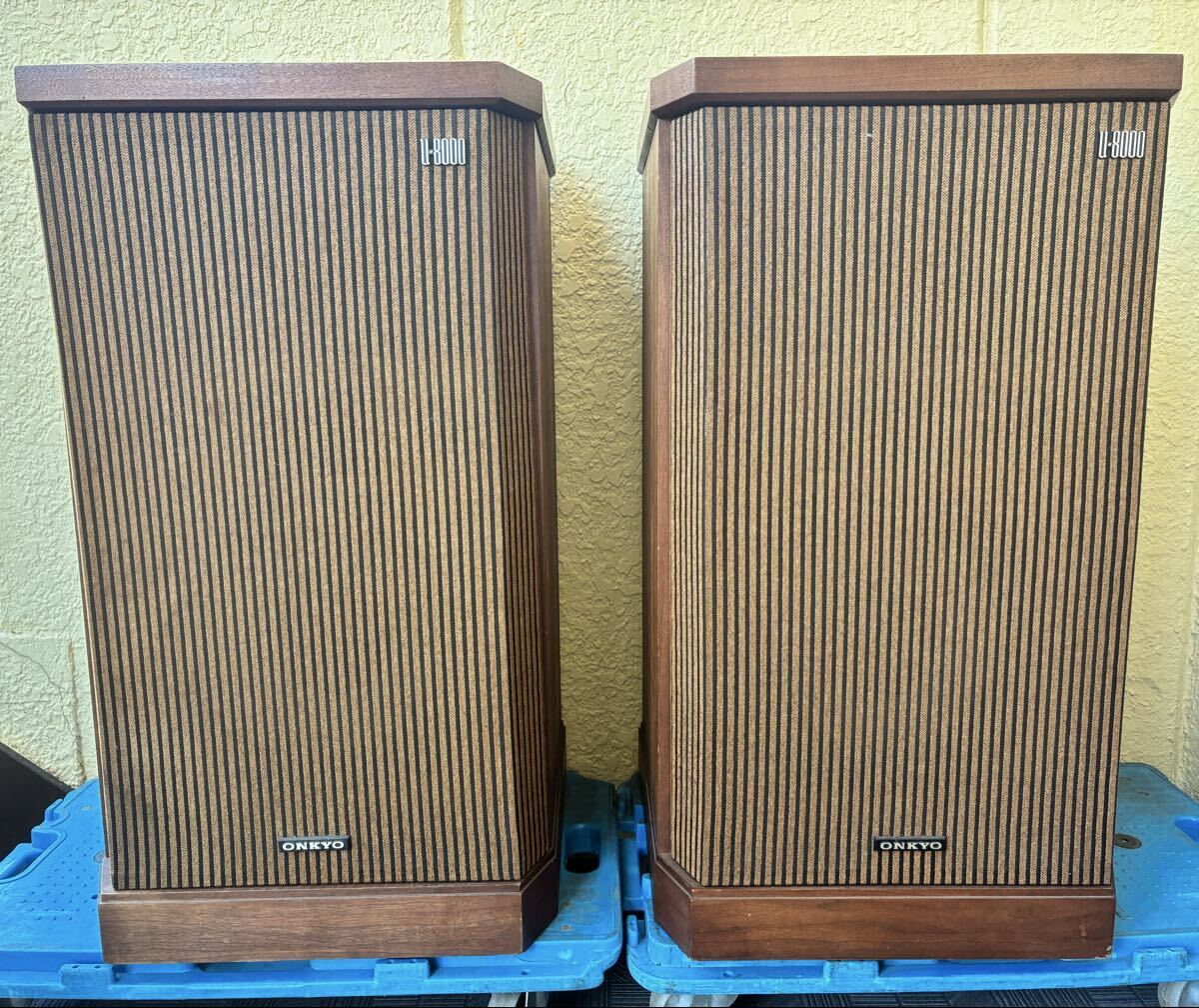 W312 動作品 スピーカー ペア ONKYO オンキョー U-8000 3way