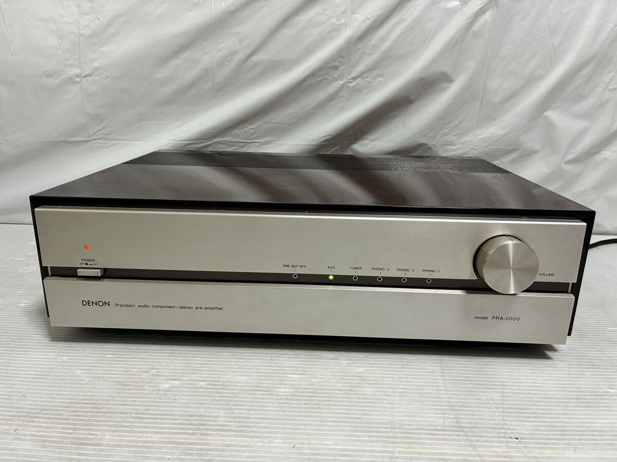 W340 動作品 DENON　デノン PRA-2000 コントロールアンプ　