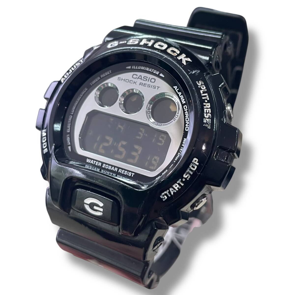 ［60］260221-10810-1638 SK500 CASIO G-SHOCK G-6900GR ブラック メタリック メンズ 腕時計 稼働品