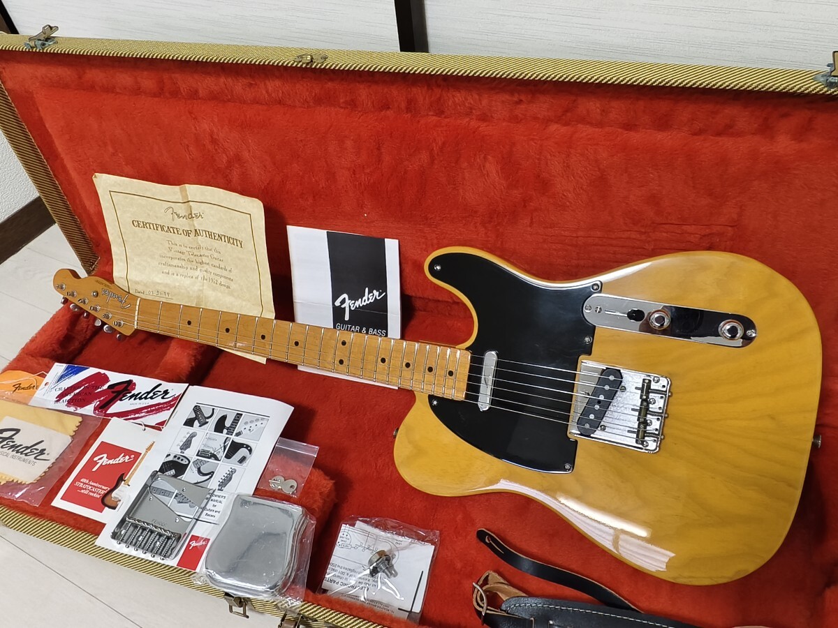 【終活ほぼ未使用デッドストック】Fender USA American Vintage 1952 Telecaster 1994年製 美品 各動作良好 オリジナルパーツ等一式セット 