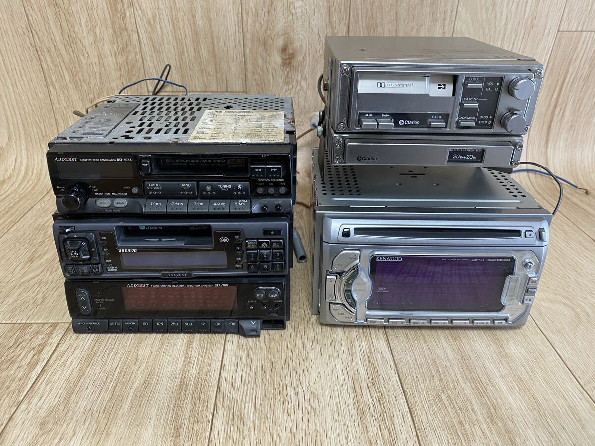 ADDZEST アゼスト ARX8170、BAY-303A、SEA-700、GD-311A、GA-311A 、KENWOOD DPX-5200M CD/MDプレーヤー（6台）まとめ/未確認/ジャンク品